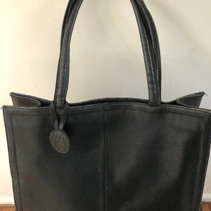Anne Klein Black Leather Tote